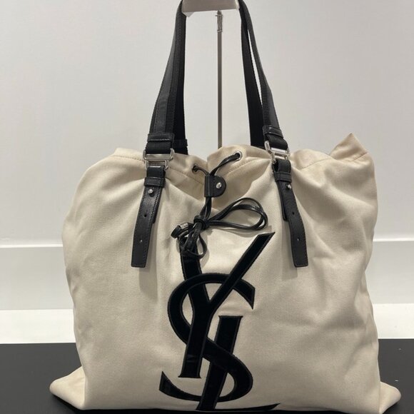 Yves Saint Laurent Canvas Bucket Bag (JB1292) - Picture 1 of 14